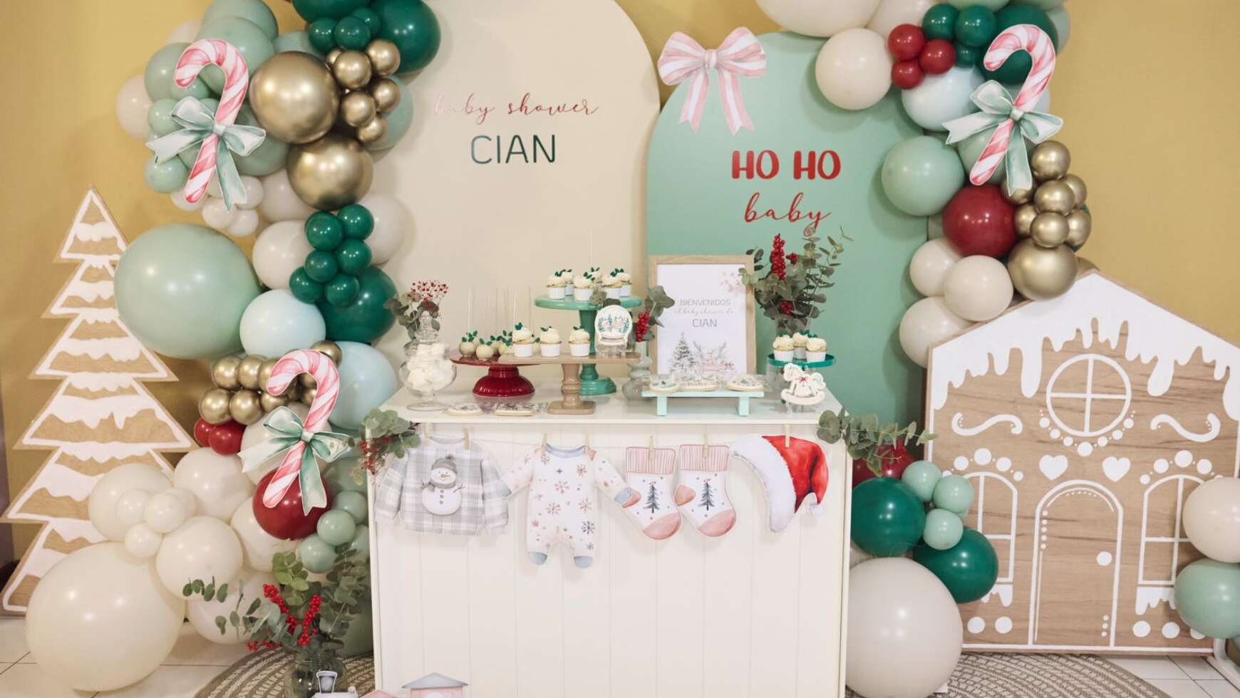 Christmas baby shower